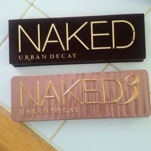 Original Urban Decay Naked and Naked 3 eyeshadow palettes.